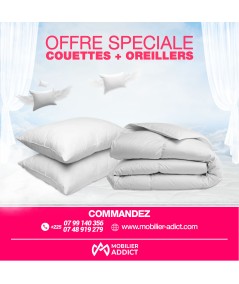 2 Oreillers Médicaux + couettes