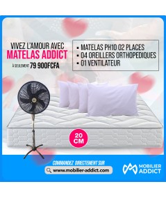 01 MATELAS PH10 02 PLACES + 04 OREILLERS + 01 VENTILATEUR