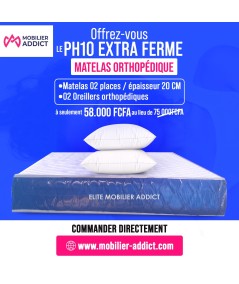 Promo de matelas 2 Place PH10 avec 02 Oreillers