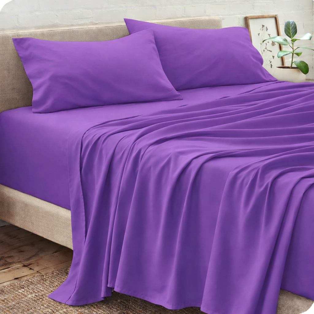 Drap Addict Couleur Unie – 01 Drap + 02 Taies - 03 Places