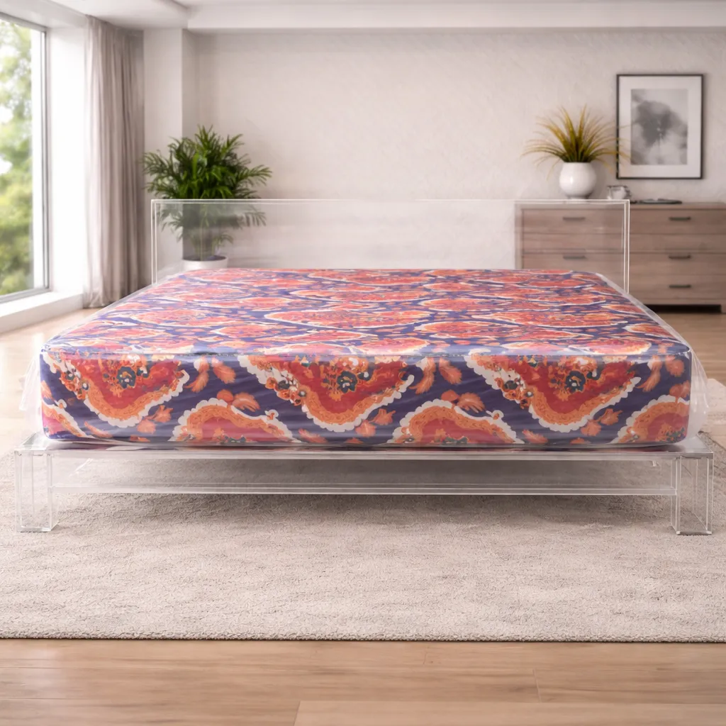 Matelas 2 Places Confort Premium – Motif Design Multicolore – Haute Résilience