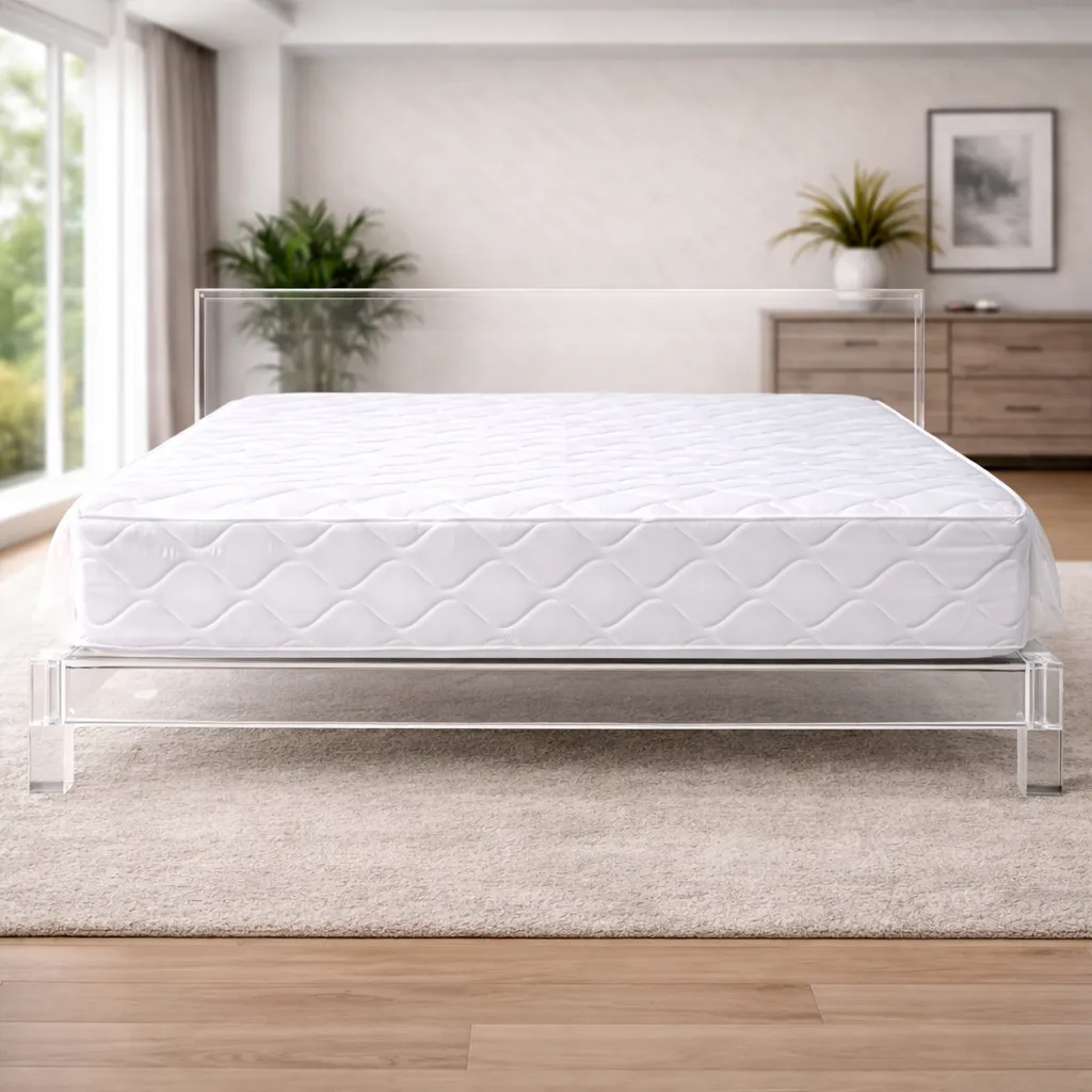 Matelas 2 Places Confort Premium Blanc – Haute Résilience – Soutien Orthopédique