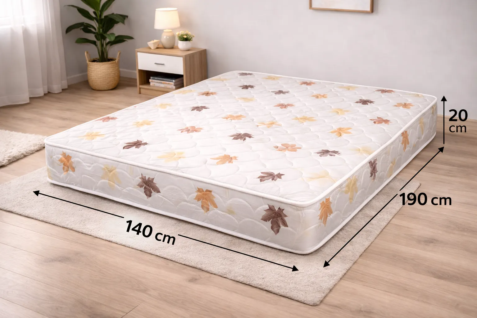MATELAS AVEC MOTIF FLEURIE MEDICOSOINS PH10 - 02 PLACES