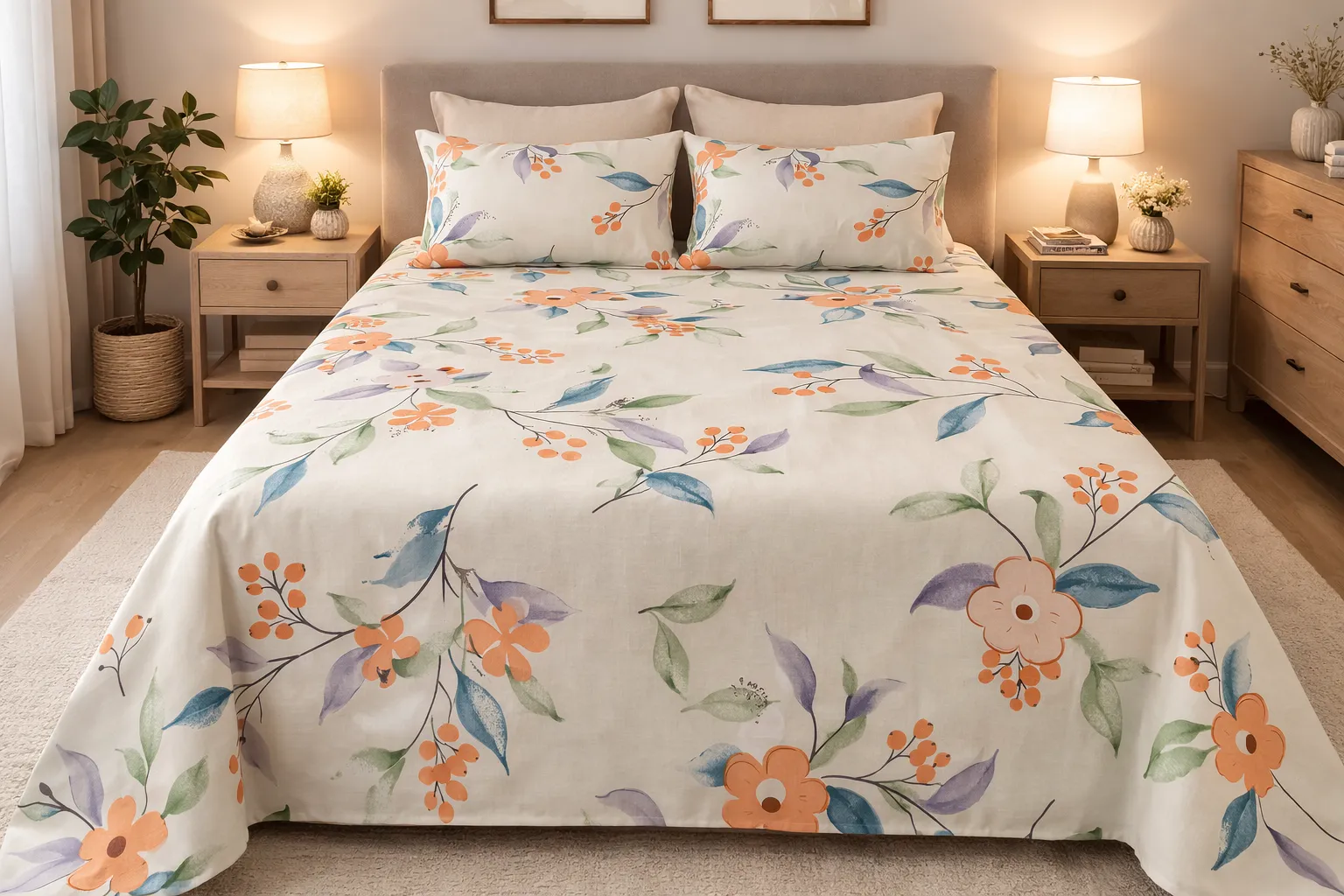 Parure de lit Floral Douceur Nature