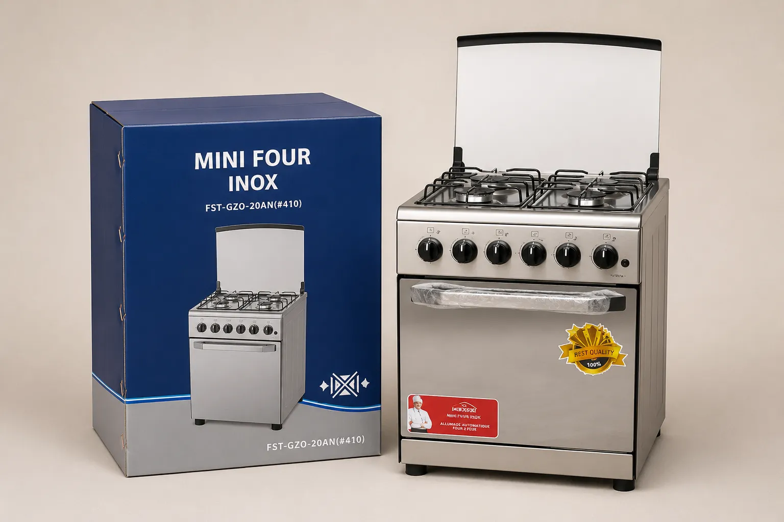 Mini Four Fiesta Inox – Compact, Élégant & Pratique