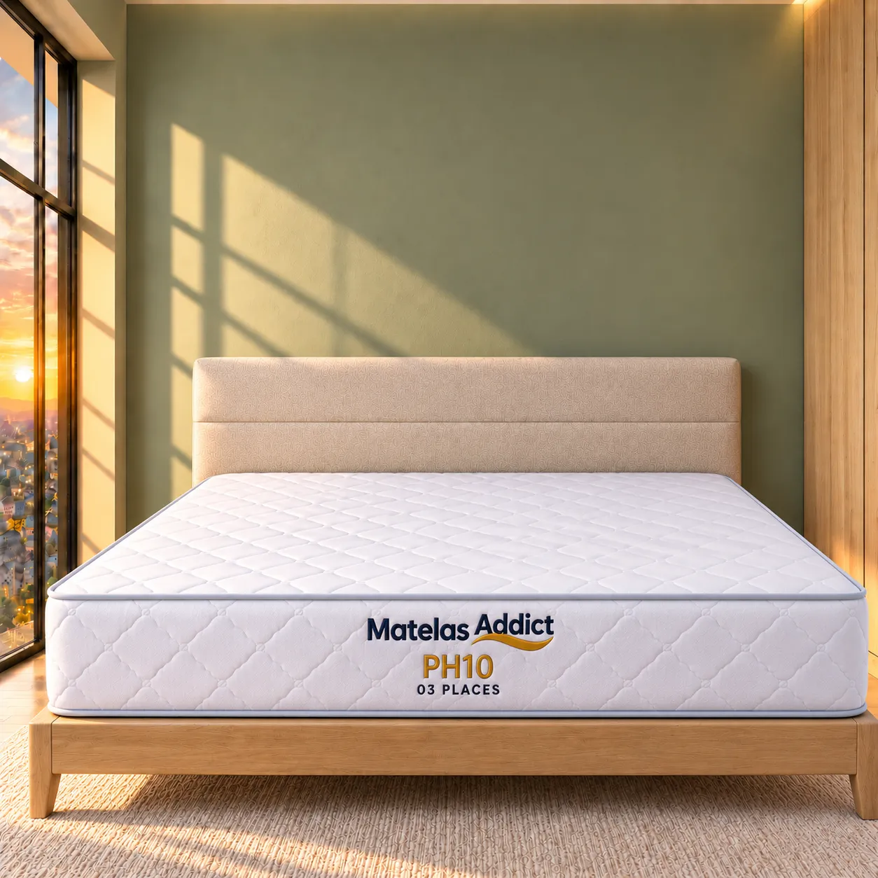 MATELAS ADDICT PH10 FERME- 3 Place SONAMI - 180*190cm — vue 2