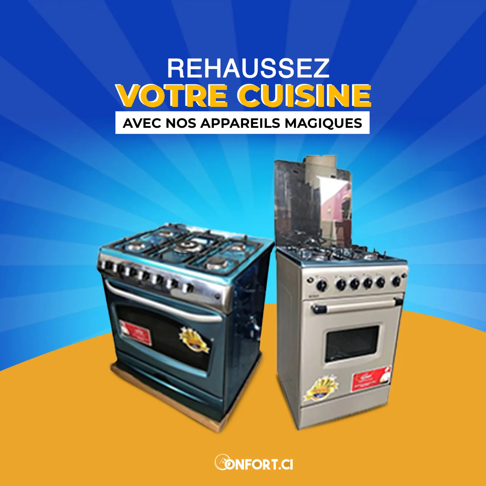 Cuisinez facilement avec nos gazinière haut de gamme