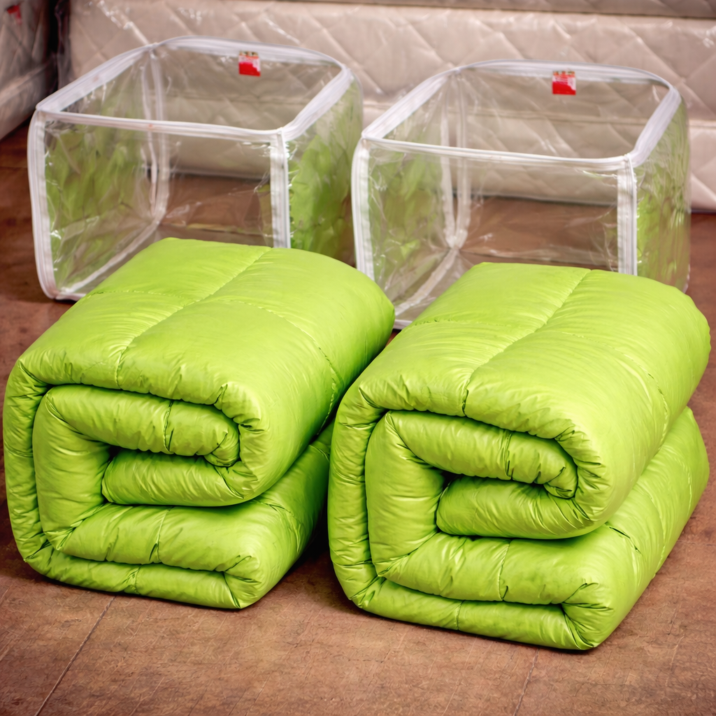 Couette de couleur verte unie 02 places