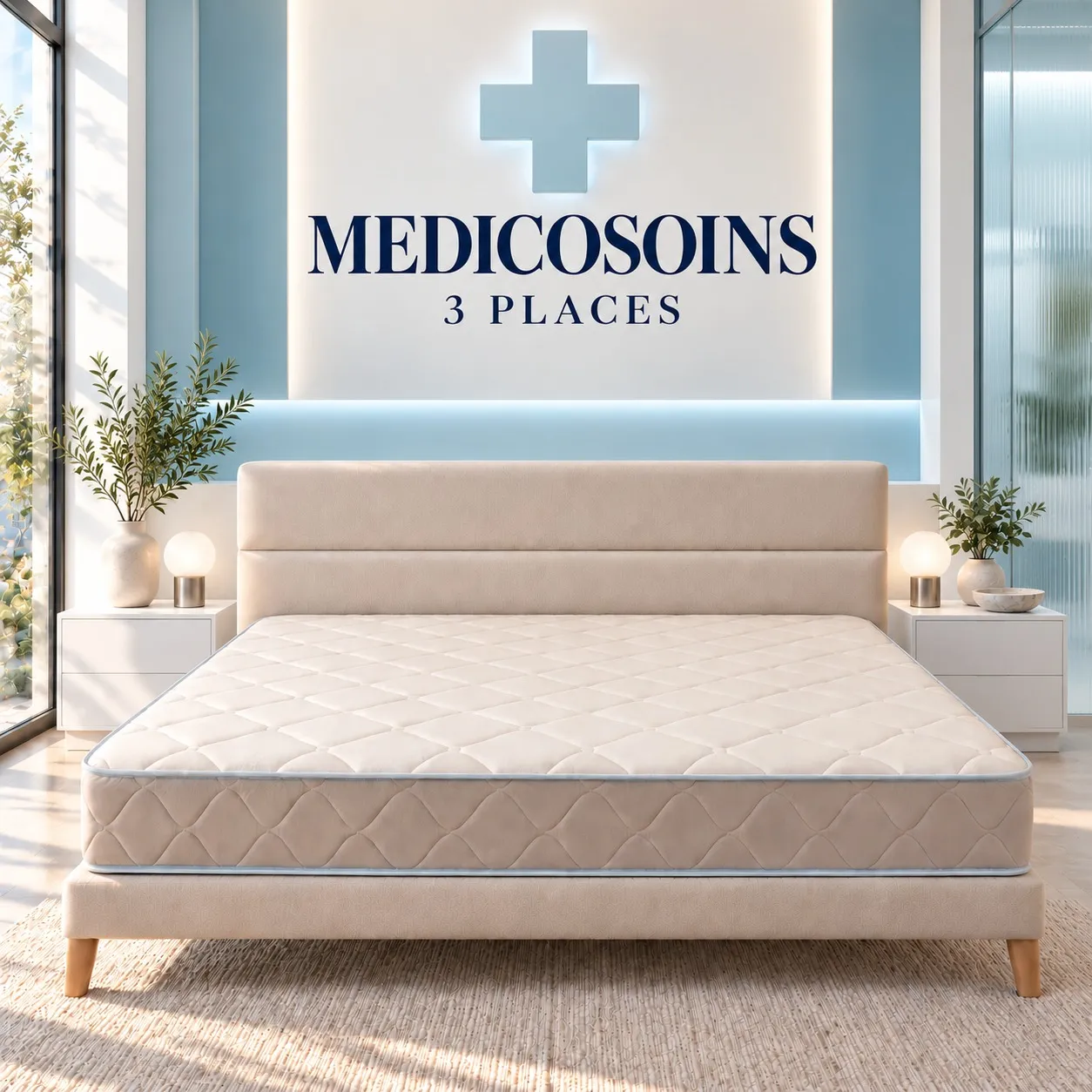 MEDICOSOINS PH8 FERME - 180x190cm - 3 PLACE KING
